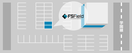 FSField駐車場案内地図です